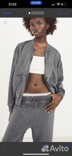 Спортивный костюм женский на флисе оверсайз zara