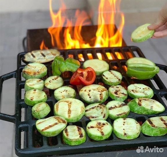 Чугунная решетка гриль