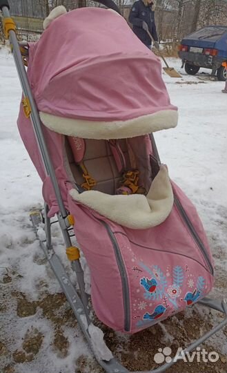 Коляска санки