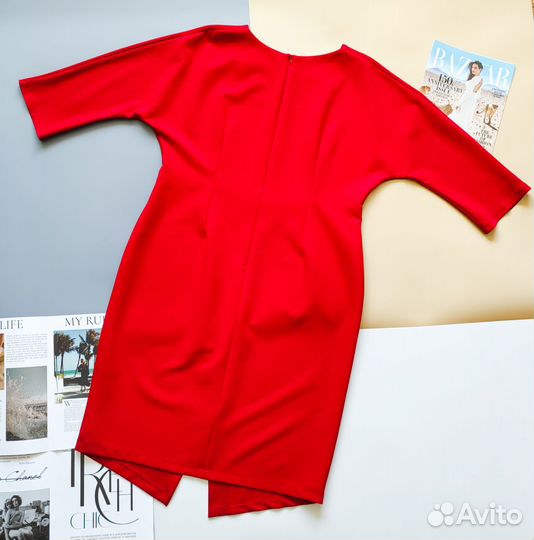 Платье женское красное, нарядное 52