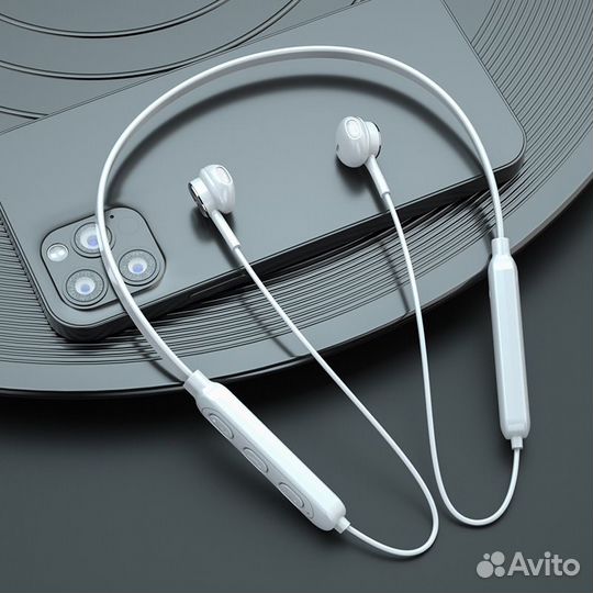 Беспр.Bluetooth стерео наушникии. Шейная гарнитура