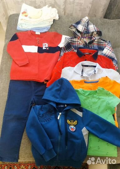 Большой пакет вещей на мальчика 2-3 года