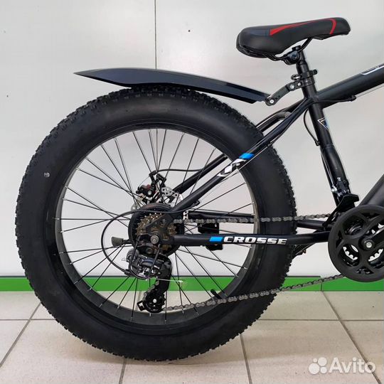 Fatbike черно-синий новый