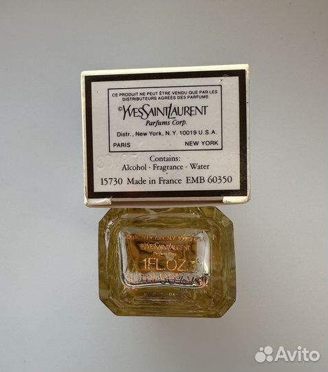 Ysl y eau de toilette 30 мл винтаж