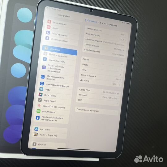 iPad mini 6 64gb (как новый)
