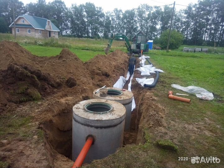 Септик из бетонных колец