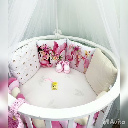 Бортики в детскую кроватку новые