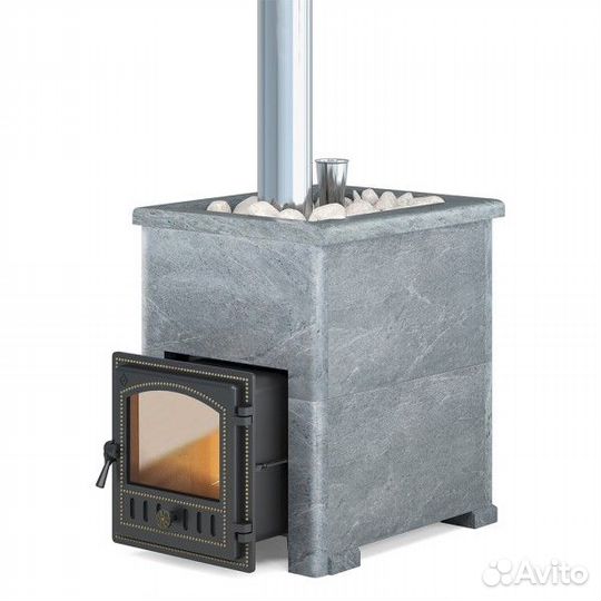 Банная печь Эверест 24 Легкий пар 280 в облицовке