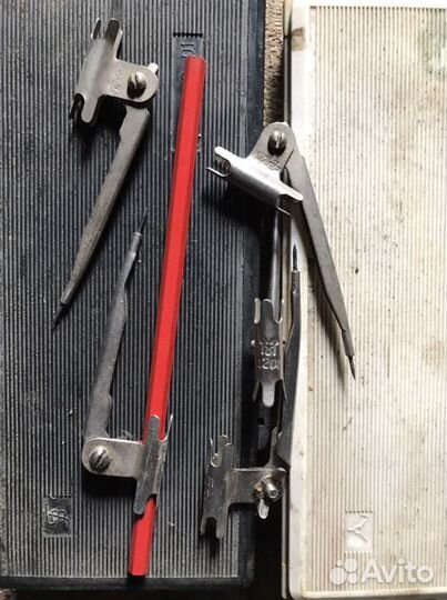 Циркуль-Косиножка СССР для черчения