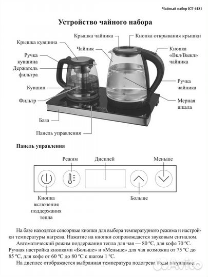 Чайник с заварочным чайником