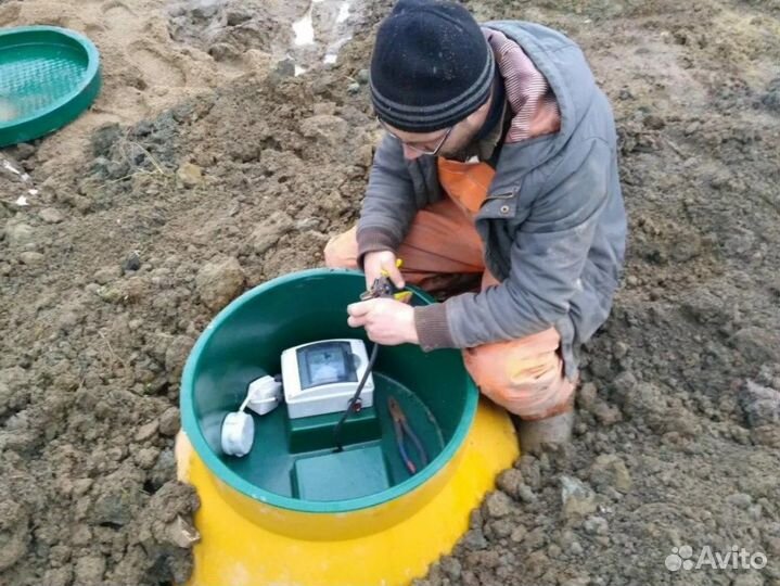 Септик из бетонных колец под ключ