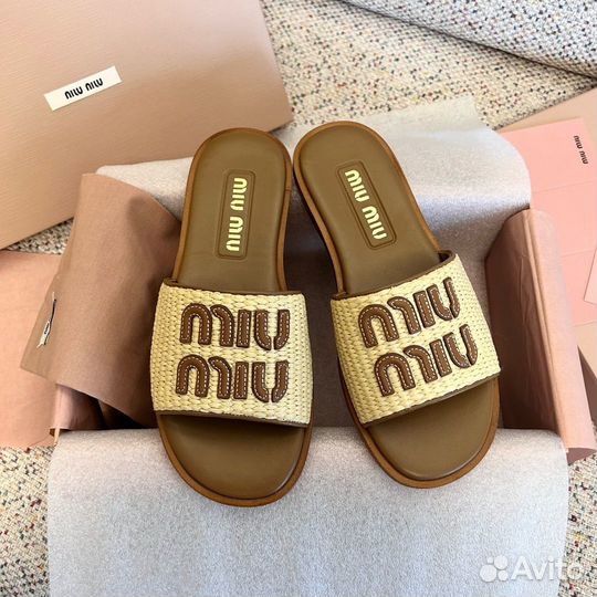 Шлепанцы Miu Miu Premium