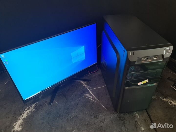 Пк для учебы / игр RX 570, RAM 16 + IPS 100Hz