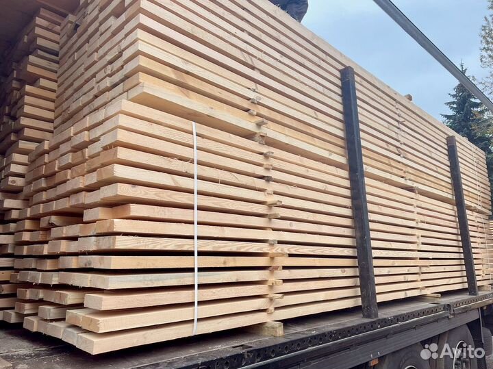 Доска обрезная 50х200х6000мм