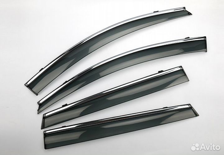 Ветровики Toyota Camry V40 / V50 / V70 Нержавейка