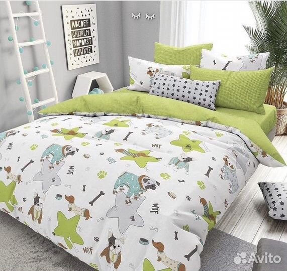 Белье постельное мопсы таксы