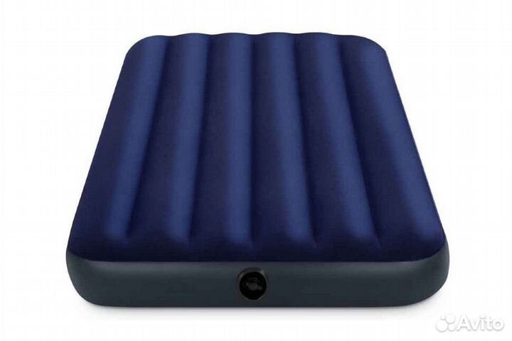 Надувной матрас для сна Intex с электронасосом