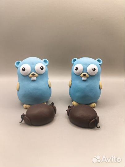 Фигурка Гофера в шапке ушанке