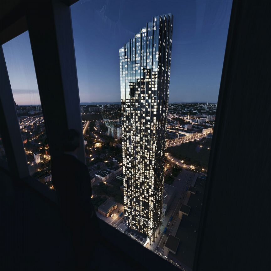 2-к. квартира, 82,1 м², 61/85 эт.