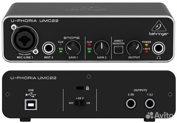 Звуковая карта umc 22