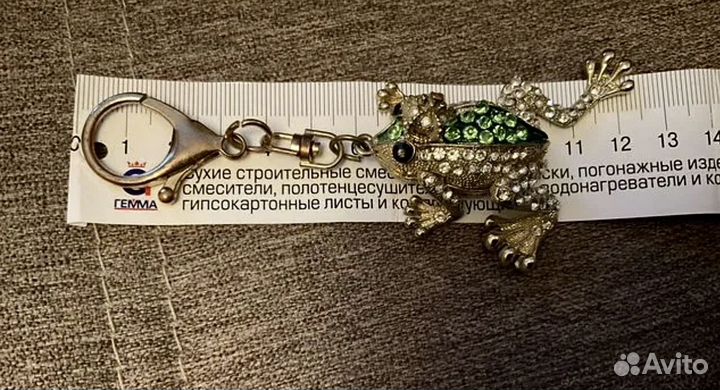 Брелок - Лягушка со стразами