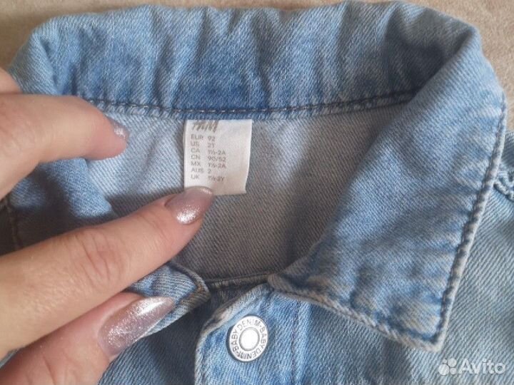 Джинсовая куртка для девочки hm 92