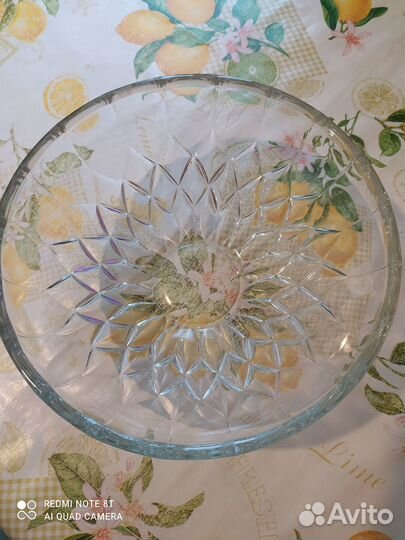 Салатник хрустальный СССР