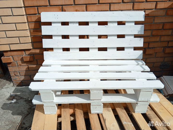 Скамейка, диван лофт, садовый из поддонов