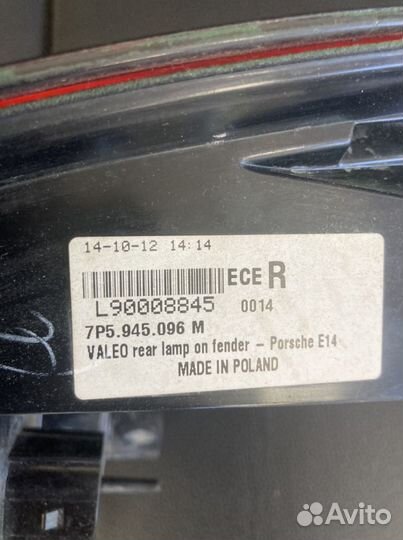 Фонарь задний наружный правый Porsche Cayenne 958