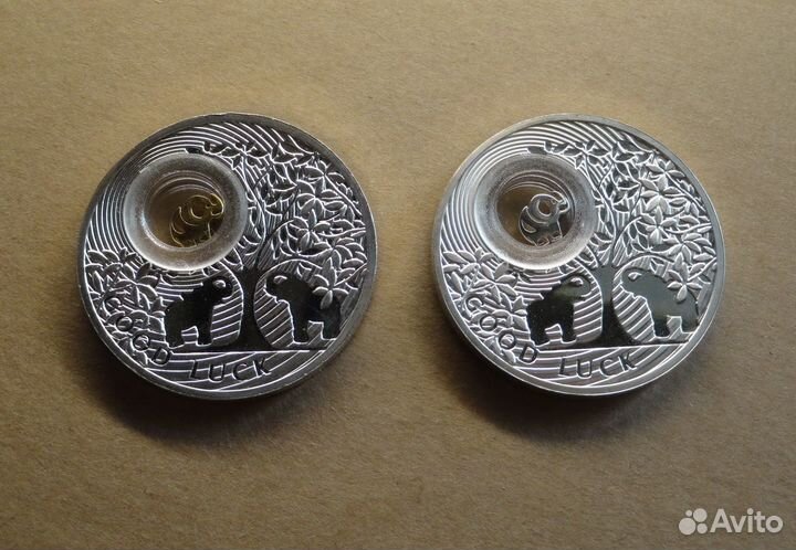 Ниуэ 2 доллара (Слоник на удачу) серебро