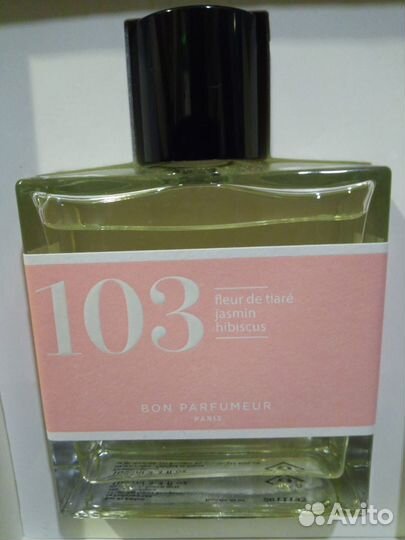 Туалетная вода BON parfumeur paris 103 – fleur DE