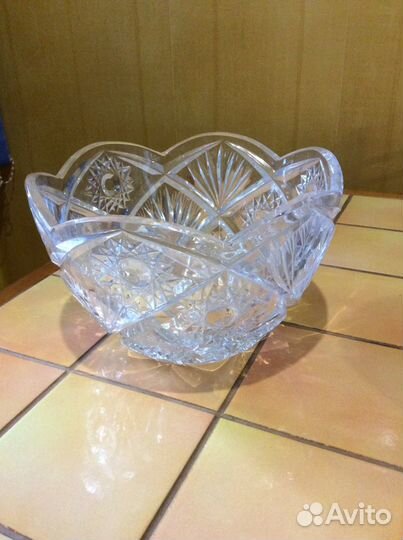 Салатник хрустальный СССР