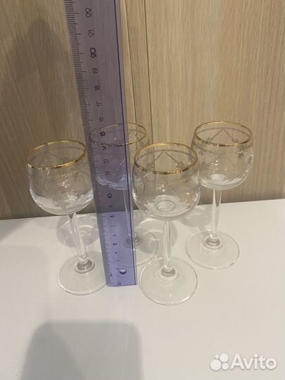 Рюмка для водки с позолотой