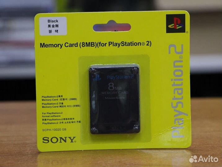 Карта памяти Sony Playstation 2 PS2 8Mb (Оригинал)