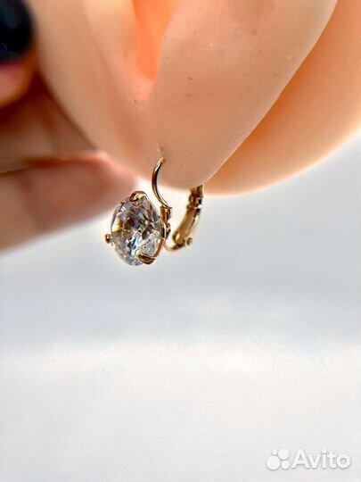 Комплект шикарный кольцо р. 17, р19