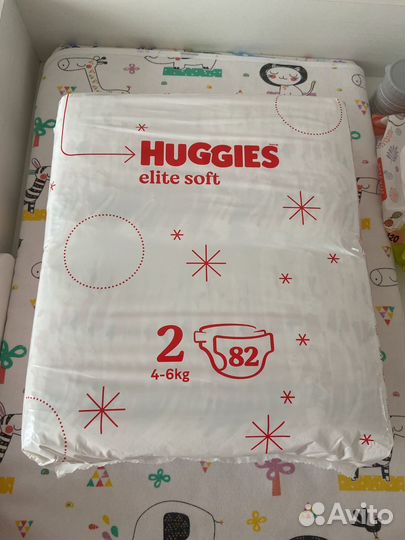 Подгузники huggies elite soft 2