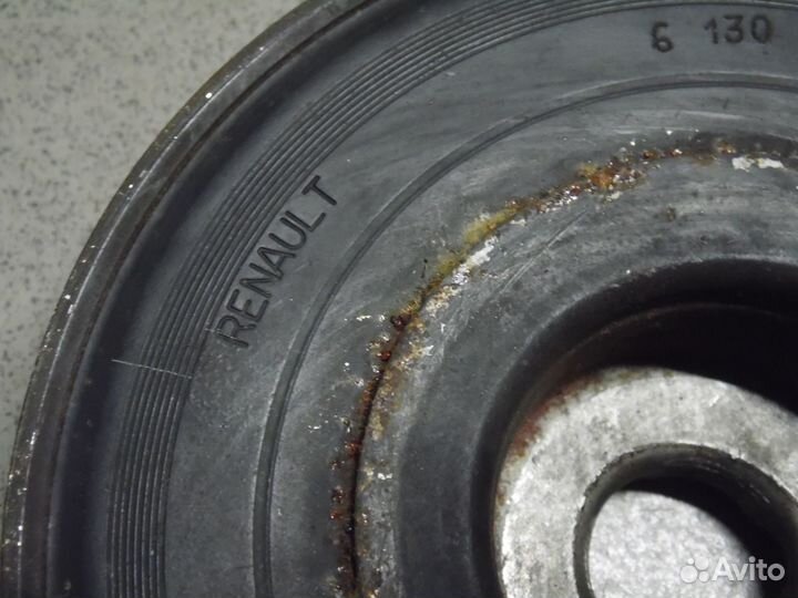 Шкив коленвала 2 литра Рено Меган Сценик 2