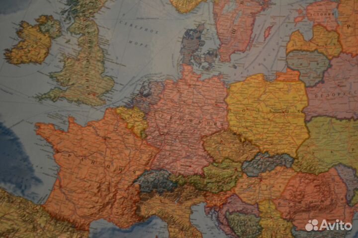 Политическая карта зарубежная европа