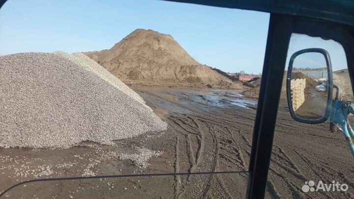 Щебень песок