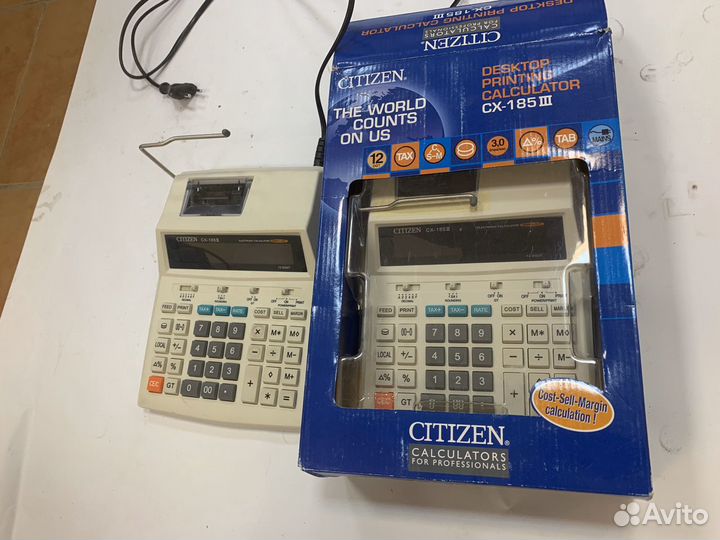 Калькулятор Citizen CX121, 123, 146 с печатью
