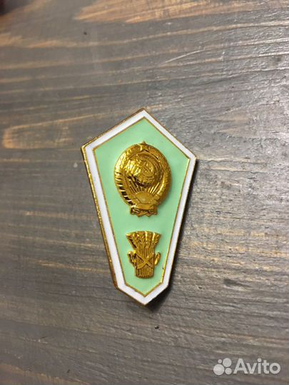 Нагрудный знак выпускника техникума СССР