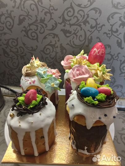 Пасхальные куличи, домашние пироги,торты на заказ