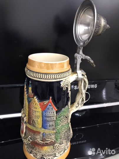 Кружка пивная Коллекционная Серебрение