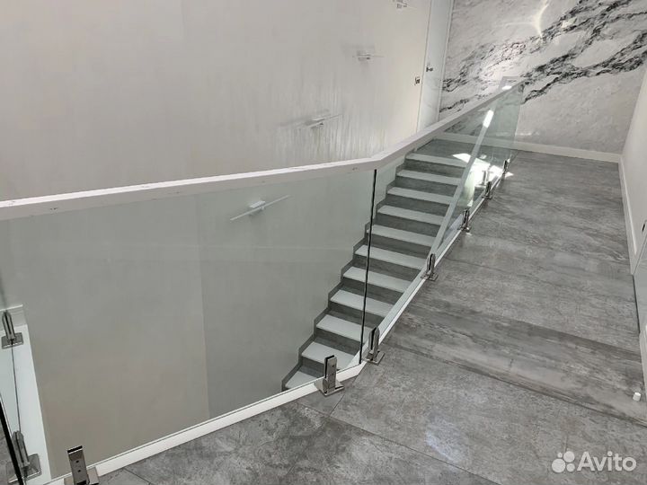 Ограждение из стекла закаленного