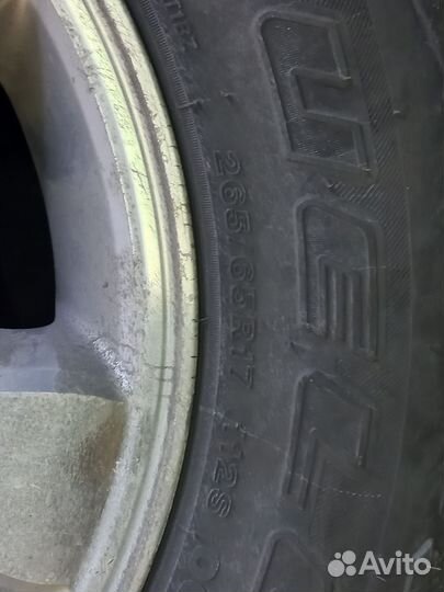 Продам резину летнюю на литье прадо 120