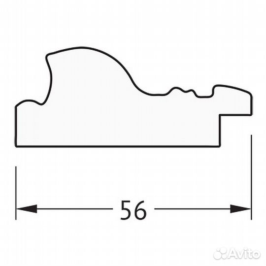 Зеркало Evoform Definite 144х54 BY 3105 в багетно