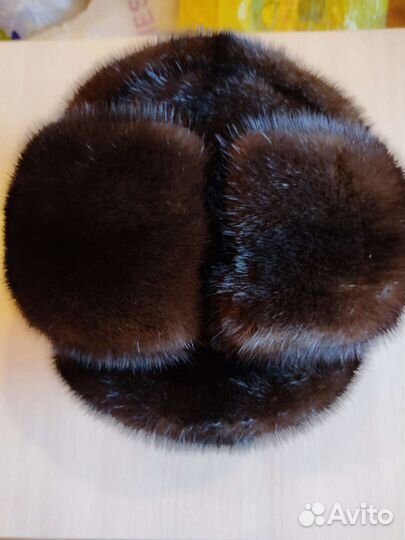 Норковая шапка мужская новая 58