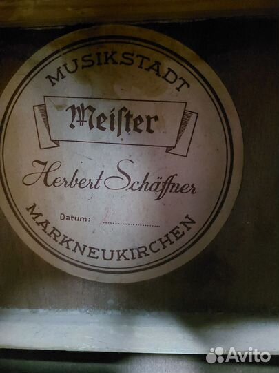 Гитара meifter herbert schaffner ГДР 1973год