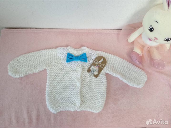 Вязаный костюм детский 74