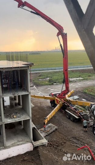 Доставка бетона миксером, бетонные работы